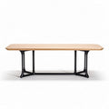 Solid wood dining table with modern design for indoor use 150 x 75 x 75cm